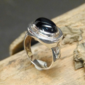 Silberring mit Onix W 19,1