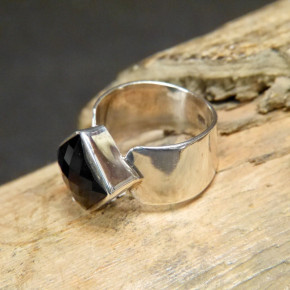 Silberring mit Onix W 17,2