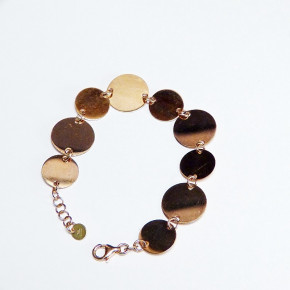Silberarmband rosèvergoldet
