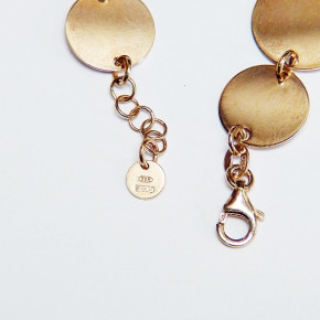 Silberarmband rosèvergoldet