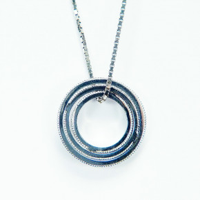 Silberanhänger beweglich mit Zirkonia