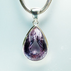 großer Anhänger 925/- mit Amethyst