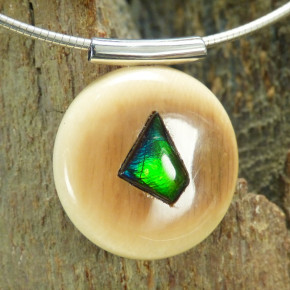 Mammut-Anhänger mit Ammolit