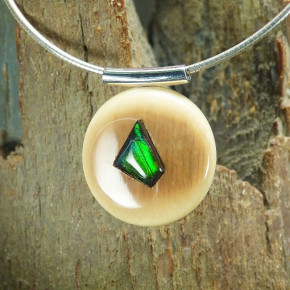 Mammut-Anhänger mit Ammolit