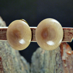 Mammut-Ohrclipse braun 20mm