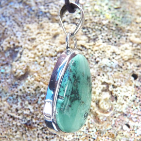 Silberanhänger mit Türkis
