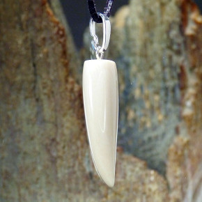 Zahnanhänger cremig