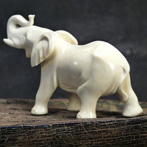 Elefant aus hellcremigem Mammut