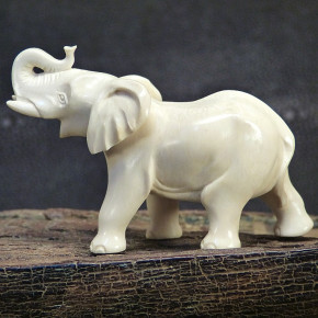 Elefant aus hellcremigem Mammut