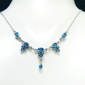 Silbercollier mit Zirkonia