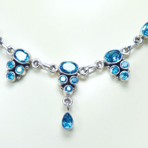 Silbercollier mit Zirkonia