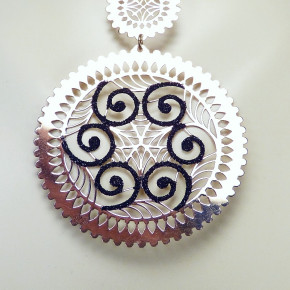 Silberkette mit Anhänger vergoldet