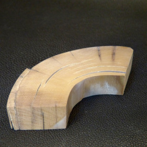 Mammut-Abschnitt braun ca. 89x31x17mm