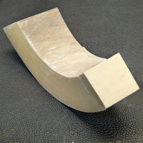 Mammut-Bogenabschnitt braun ca. 108x22-35x24mm