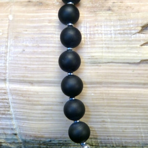 Onixkette mit Mammut lang