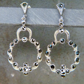 Markasit-Ohrhänger 925/-