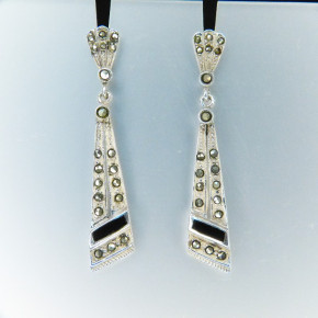 Ohrhänger 925/- mit Markasit