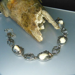 Silberarmband mit Grandeln