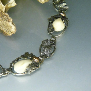 Silberarmband mit Grandeln