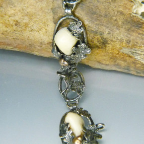 Silberarmband mit Grandeln