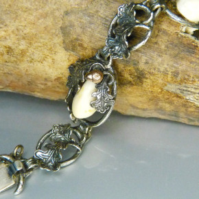 Silberarmband mit Grandeln