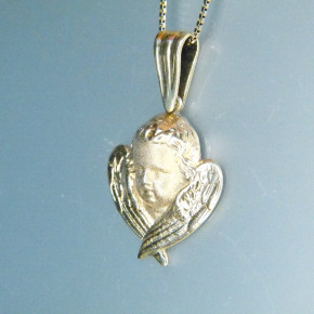 Silberanhänger "Schutzengel" vergoldet