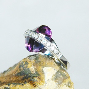 edler Silberring mit Zirkonia W18,5