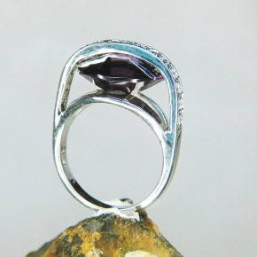 edler Silberring mit Zirkonia W18,5