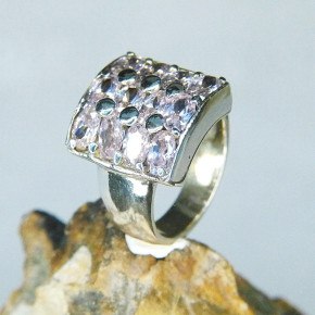 Silberring mit Pink Zirkonia W19