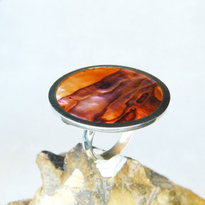 Silberring mit Perlmutt W16 - 21