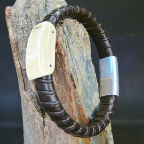 Lederarmband mit Mammut