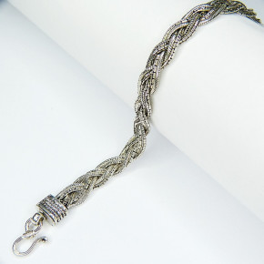 Armband Silber 925/- geflochten