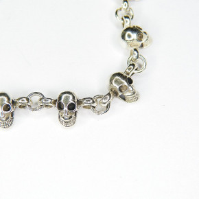 Totenkopf-Armband Silber 925/-