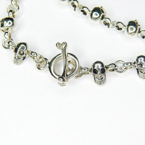 Totenkopf-Armband Silber 925/-