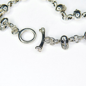 Totenkopf-Armband Silber 925/-
