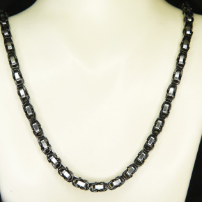 Königskette Edelstahl teilweise geschwärzt 65cm