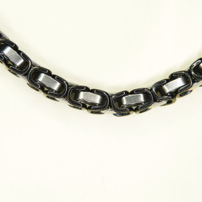 Königskette Edelstahl teilweise geschwärzt 65cm