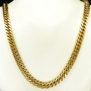 Panzerkette Edelstahl vergoldet 60cm