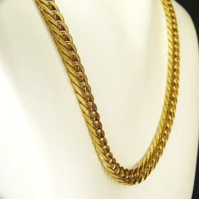 Panzerkette Edelstahl vergoldet 60cm