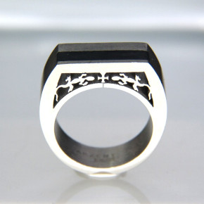 Edelstahlring "Gecko" Größe 68 (Ø ca. 21,6 mm)