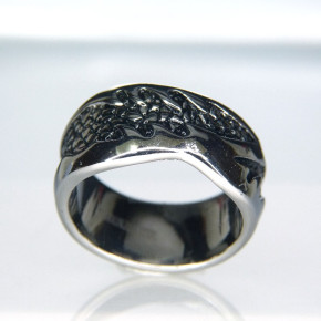 Edelstahl Motivring Größe 66 (Ø ca. 21 mm)