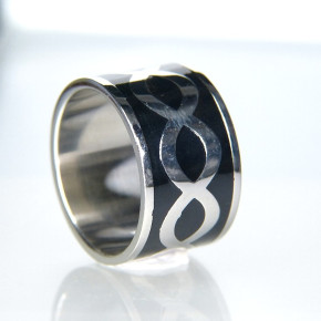 Edelstahlring mit Emaille W 22