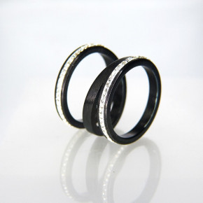 Spiralring Edelstahl geschwärzt Größe 59 (Ø ca. 18,8 mm)