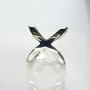 Edelstahlring "Kreuz'" Größe 51 (Ø ca. 16,3 mm)