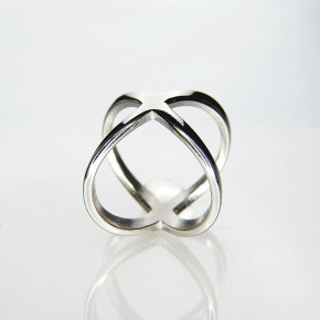 Edelstahlring "Kreuz'" Größe 51 (Ø ca. 16,3 mm)