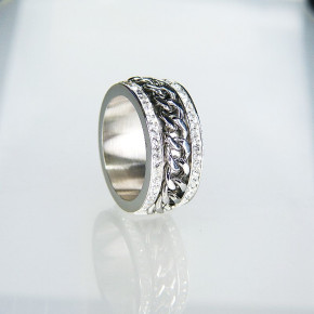 Edelstahlring "Spinning" Größe 57 (Ø ca. 18,2 mm)