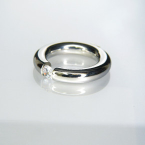 dicker Spannring Edelstahl Größe 54 (Ø ca. 17,2 mm)
