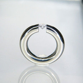 dicker Spannring Edelstahl Größe 54 (Ø ca. 17,2 mm)