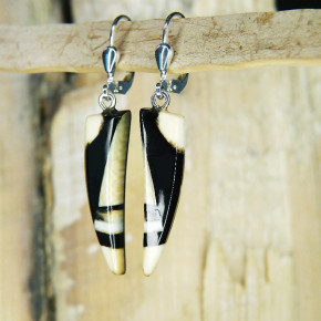 Mammut-Ohrhänger in Zahnform