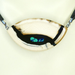 Mammut-Collier mit Azurit